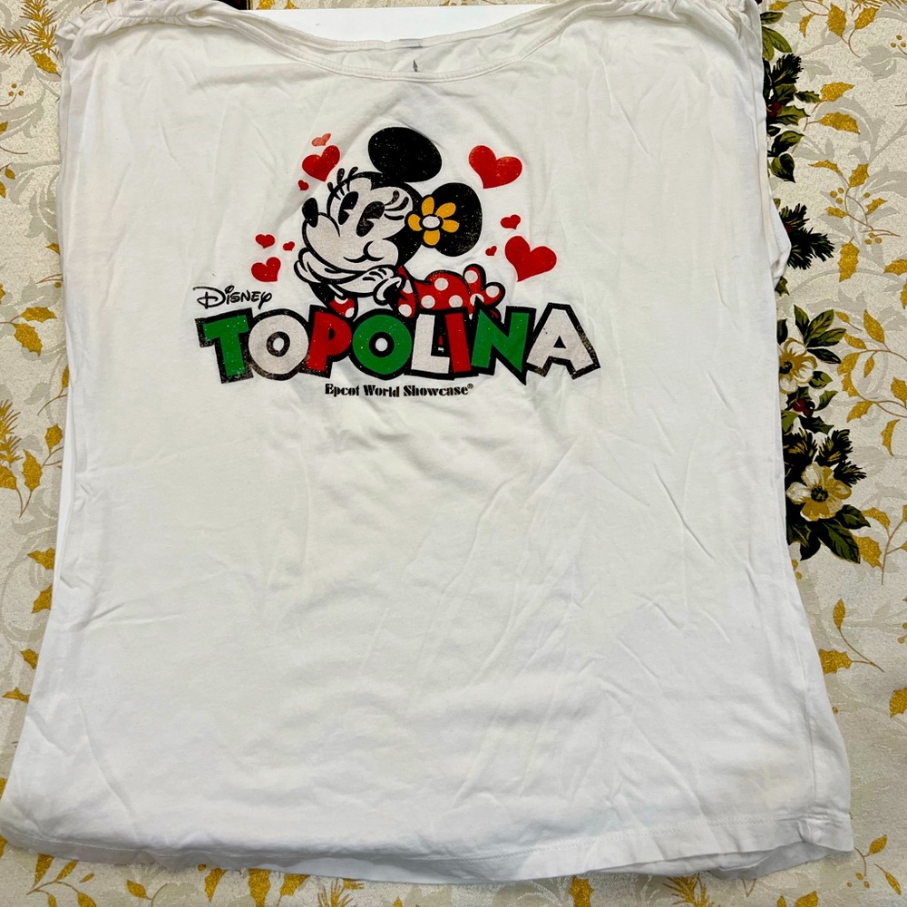 Disney Topolina Epcot, large white